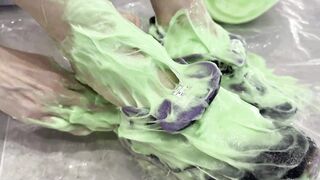 Trashing Sneakers (Trainers) with Super Sticky Slime - 14 image