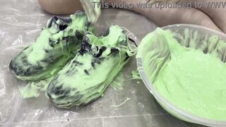 Trashing Sneakers (Trainers) with Super Sticky Slime - 8 image