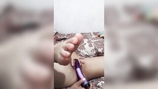 Colombian whore masturbates with her dildo until  cums - 6 image