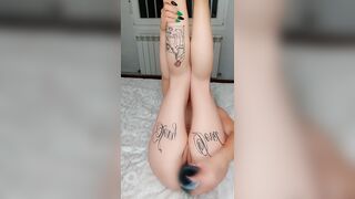 Masturbating my whit my thong