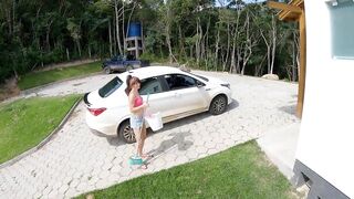 HOT MAID cant Resist !!! DOUBLE Dripping CREAMPIE to SHAKING SQUIRTING Pussy - 2 image