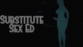 Horny anatomy teacher has sex with a inexperienced student in the cl - 15 image