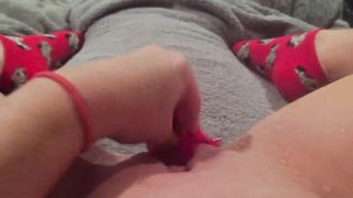 Stuffing my Stepsisters Panties in my Pussy & Squirting all over them before Bed - 14 image
