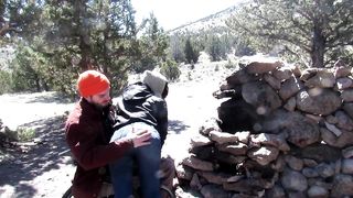 Bunny Gets Outdoor Spanks from Para Daddy- Fingered to Squirt