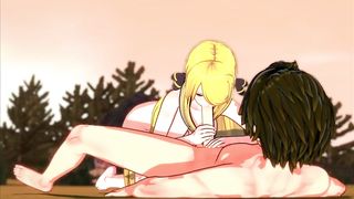 If you can Defeat Cynthia, She´ll Reward you (REQUEST) (3DHentai) (Pokemon) - 1 image