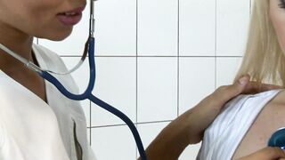 Dr. Winkler investigate her patient Jasmin with speculum - 3 image