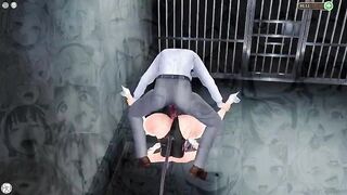 Anime Hentai 3D Submissive Slut is masturbated to orgasm and then fucked hard in a cell Insult Order - 15 image