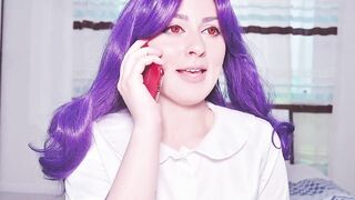 Sexy Secretary Rize Kamishiro doesn't mind to masturbate in front of her boss and cum squirt - Cosplay Spooky Boogie