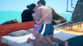 AI Shoujo Japanese beauty Asako in realistic 3D animated sex with multiple orgasms UNCENSORED