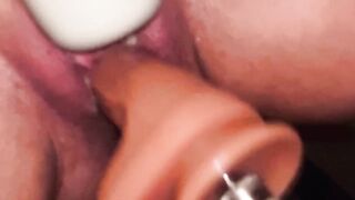 MILF squirts on thrusting big dildo - 14 image