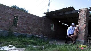 Taking photos of the beautiful blonde outdoors turns sexual - 3 image