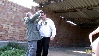 Taking photos of the beautiful blonde outdoors turns sexual - 4 image