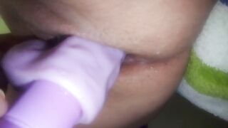 Wife fucks dildo and squits - 13 image