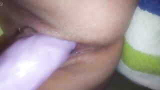Wife fucks dildo and squits - 5 image
