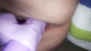 Wife fucks dildo and squits - 7 image