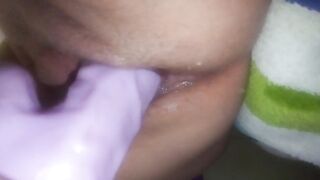 Wife fucks dildo and squits - 8 image