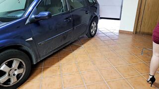 Horny wife receives internal cumshot from the mechanic - 2 image