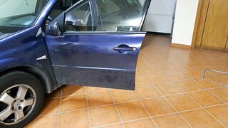 Horny wife receives internal cumshot from the mechanic - 3 image