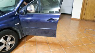 Horny wife receives internal cumshot from the mechanic - 4 image