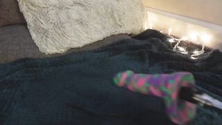 POWERFUL SHOWER OF SQUIRT POURED ONTO THE BED FROM A PINK PUSSY - 10 image