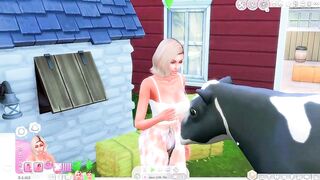 Freaky Farmer #1 - Horny Girl Rimming Hot Farmer - Impregnation - Lets Play SIMS 4 - 7DeadlySims - 14 image