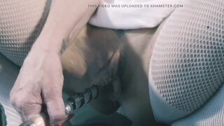 Nicole DuPapillon UK's Longest Labia - Custom Video Part 2 Nicole fucks herself on her sybian and squirts all over - 8 image