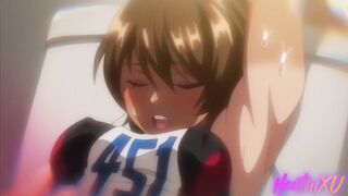 Hentai / Fucked the virgin pussy of a shy girl in sportswear - 7 image