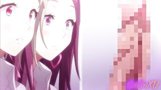 Hentai / Step-sister brought her classmates and had a threesome - 5 image
