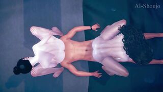 AI Shoujo Kenzo fucks Japanese beauties Celine & Okabe in realistic THREESOME sex UNCENSORED - 7 image