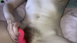 Mega hot MILF is far too horny to sleep and so starts wanking and edging at 0345 as she wants a super intense orgasm - 1 image
