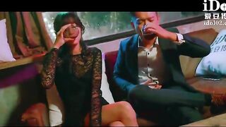 Sexy secretary teasing her big dick boss to fuck her tight pussy