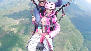 SQUIRTING while PARAGLIDING in 2200 m above the sea ( 7000 feet ) - 12 image