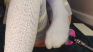 golden showers flowed out of pink inexperienced cunt from a hard fuck - 1 image