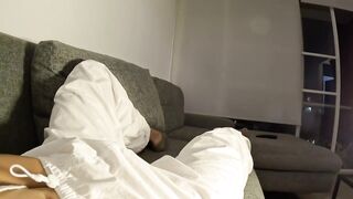 I go to pussy waxing, get so wet about it, and finally have huge orgasm and squirt my sofa - 6 image