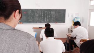 Married Teacher Reiko Iwai Gets 10 Times More Wet In A Climax Class Where She Can't Speak - 3 image