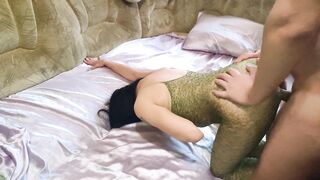 Brunette with big boobs loves to suck and give doggystyle - 15 image