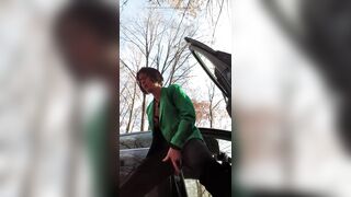 Squirt at parking area public - 12 image