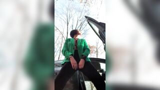 Squirt at parking area public - 4 image