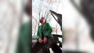 Squirt at parking area public