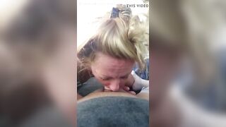 Squirting from giving blowjob