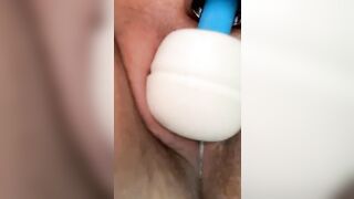 Quick squirting orgasm with magic wand - 14 image