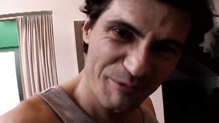 A dark haired teen girl loves fucking in the living room - 12 image