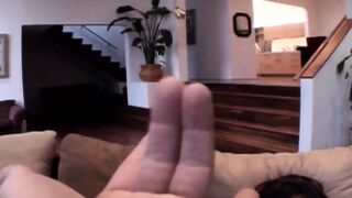 A sweet dark haired girl gets fucked hard by two cocks - 1 image