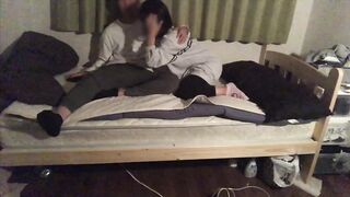 My lovely girlfriend came to stay with us and after some flirting, we had sex for the first time. - 5 image