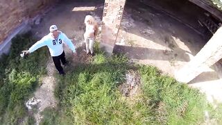 Blond tattoo bitch hard squirting in rough fuck outdoor - 2 image