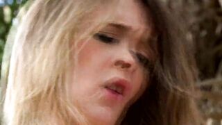Attractive Blonde With Nice Pussy Lips Got Fucked In The Woods - 13 image