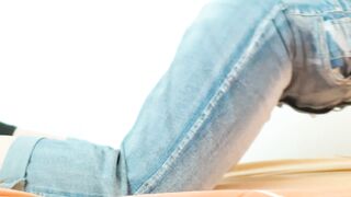 Cumming through my jeans while my roommate isn't looking - DepravedMinx - 14 image