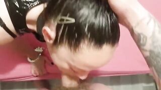 Handcuffed, spanked, licked out, rough sex, squirting then jizz in my mouth mmmm was soo good - 3 image