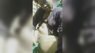 Slutty Outdoor Masturbation - 1 image