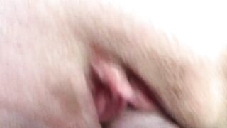 Does it really turn you on when my gaped pussy squirts all over you? Piss 'n' Fuck. Creampie. Close-up. - 6 image